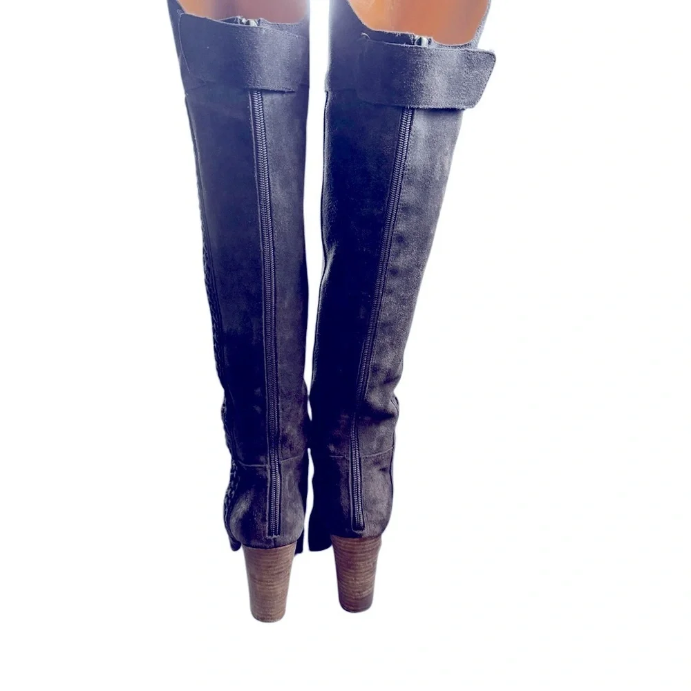 DV by Dolce Vita Dark Brown Suede Over‑The‑Knee Boots Size 8